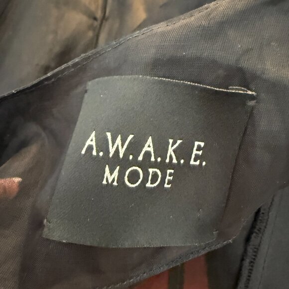 A.W.A.K.E. MODE Off-The-Shoulder Sheer Blouse Top Black - Picture 6 of 11